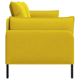 3-Seater Sofa 3-Seater Yellow 222 x 81 x 89 cm Velvet 42048649