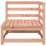 Garden Sofa with Footstool 2-Seater Solid Wood Douglas 837975