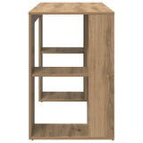 Desk with Shelf Artisan Oak 130 x 50.5 x 75 cm Engineered Wood 869505