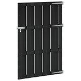 Garden Gate 100 x 150 cm WPC and Aluminium Black 42039045