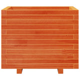 Garden Planter Wax Brown 60x60x49.5 cm Solid Wood Pine 847360