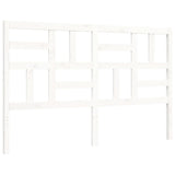 Bed Frame without Mattress White King Size Solid Wood Pine 3193082