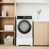 Washing Machine Pedestal with Drawer White 50448