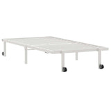 Bed Frame without Mattress Foldable White 90x200 cm Steel 4103967
