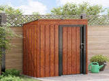Garden Sheds Brown 137 x 81 x 180 cm Metal 42011292