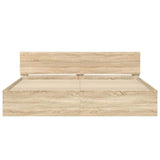 Bed Frame Sonoma Oak Engineered wood Super King Durable 3207464