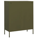 Storage Cabinet Olive Green Steel Medium 336162