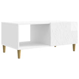 Coffee Table High Gloss White 90 x 50 x 40 cm Engineered Wood 895189