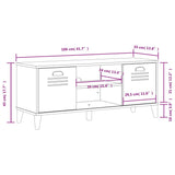 Shoe Bench VIKEN White 106x35x45 cm Engineered Wood 374932