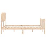 Bed Frame without Mattress 140x200 cm Solid Wood Pine 3193466