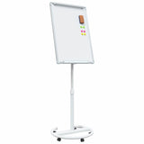 Magnetic Whiteboard Grey and White 62 x 62.5 x 197 cm EPS 42019278