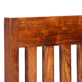 Dining Chair Set of 4 Brown Solid acacia wood Standard Durable 275273