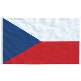 Czech Flag and Pole 5.55 m Aluminium 3147139