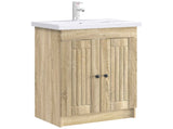 Bathroom under Sink Cabinet Sonoma Oak 56 x 37.5 x 81 cm 890036