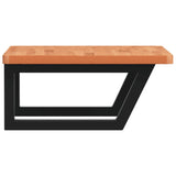 Basin Shelf Wall Mounted Steel and Solid Wood Beech 3302427