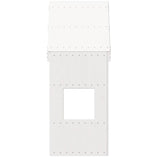 Kids' Bed Roof White 55x84x132 cm Solid Wood Pine 846895