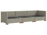 3 pcs Rattan Lounge Set with Cushions GENDT Natural Rattan 3429859