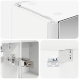 Bathroom Mirror Cabinet White 63.5 x 15.5 x 60.5 cm 889247