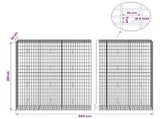 Gabion with 5 mm Wire and 5x10 cm Mesh 900x50x200 cm 3464796