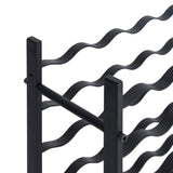 Wine Rack for 36 Bottles Black Iron 325921