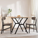 Dining Table Y-Frame 80x80x75 cm Solid Wood Pine and Steel 3282717