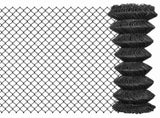 Chain Link Fence Steel 15x1.25 m Grey 142425