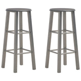 Bar Stools 2 pcs Anthracite MDF 284387