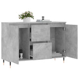 Sideboard Concrete Grey 101.5x35x70 cm Engineered Wood 827200