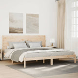 Extra Long Bed Frame without Mattress 200x210 cm Solid Wood 3309277