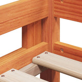 Bunk Bed without Mattress Wax Brown 90x200 cm Solid Wood Pine 3281999