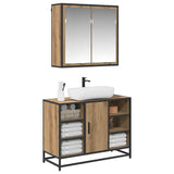 Bathroom Furniture Set 2 pcs Artisan Oak Engineered Wood 3402460