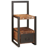 Valet Stand Multicolour 40 x 40 x 90 cm Solid Reclaim Wood 4015986