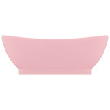 Luxury Basin Overflow Oval Matt Pink 58.5x39 cm Ceramic 146933