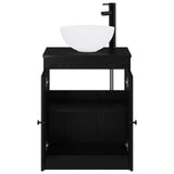 Bathroom Furniture Set Black Oak Engineered Wood 3404215