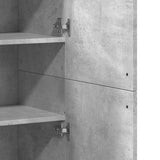 Highboard Concrete Grey 80x35x180 cm Engineered Wood 3276654
