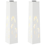 Solar LED Pathway Light 2 pcs Warm White 18 x 18 x 80 cm 879759
