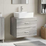 Wall-Mounted Bathroom Cabinet Grey Sonoma 62.5 x 44.5 x 50 cm 890331