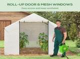 Polyethylene Walk-in Polytunnel Greenhouse, 2 x 3, White T3398P323778