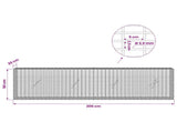 Gabion with 3.5 mm Wire and 5x2.5 cm Mesh 200x20x50 cm 3461638