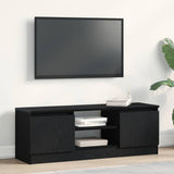 TV Cabinet Black Oak 102x30x36 cm Engineered Wood 862433