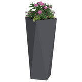 Planter Anthracite 30 x 30 x 75 cm Steel 883770