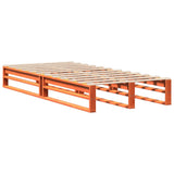 Bed Frame without Mattress Wax Brown 90x200 cm Solid Wood Pine 850835