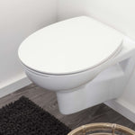 ZNTS Tiger Toilet Seat "Blade" White 426433