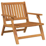 Relax Bench 2 pcs Brown Solid Acacia Wood 367826