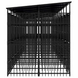 Outdoor Dog Kennel with Roof Steel 18.43 m 3097955