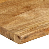 Table Top 180x40x2.5 cm Live Edge Solid Wood Mango 370713