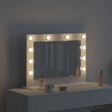 Vanity Mirror White 60 x 45 x 18 cm Glass and Engineered wood 868309