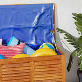 Garden Storage Box with Louver 113x50x56 cm Solid Wood Acacia 365841