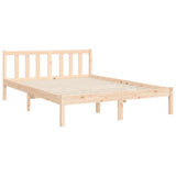 Bed Frame without Mattress 140x200 cm Solid Wood Pine 3192101
