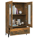Highboard Smoked Oak 70x31x115 cm Engineered Wood 817480